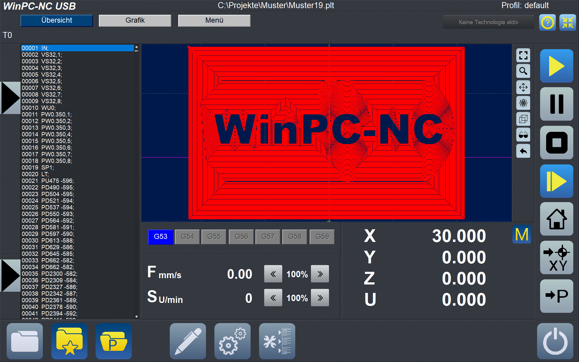 WinPC-NC Professional mit Achscontroller im Standardgehäuse
